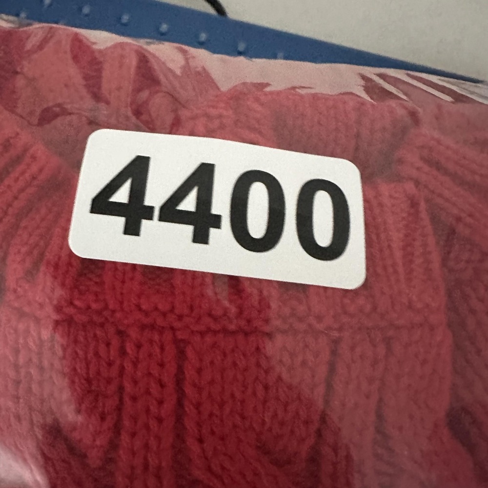 Lauren Ralph Lauren Sweater Womens Medium Red Cable Knit Cotton Crest Old Money - Picture 12 of 13